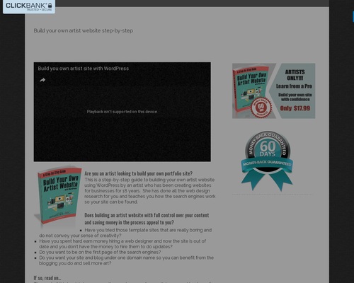 Build Your Own Artist Website eBook