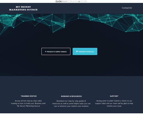 My Secret Marketing Source- The Last Training Your Will EVER NEED!
