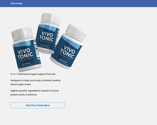 VivoTonic – Hot New 2021 Diabetes Offer