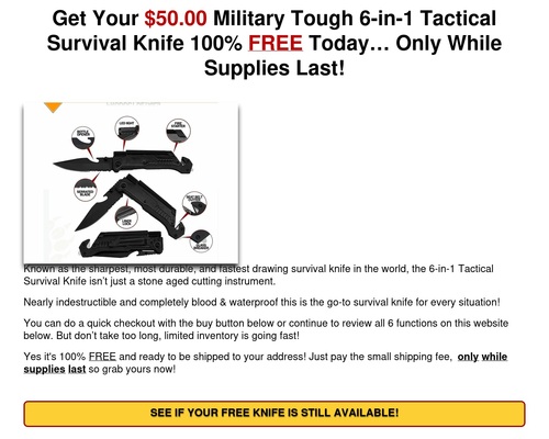Free Tactical 6-in-1 Multi-Tool Knife: All Types Of Traffic & Genders
