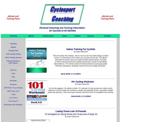 Cycling training plans and books