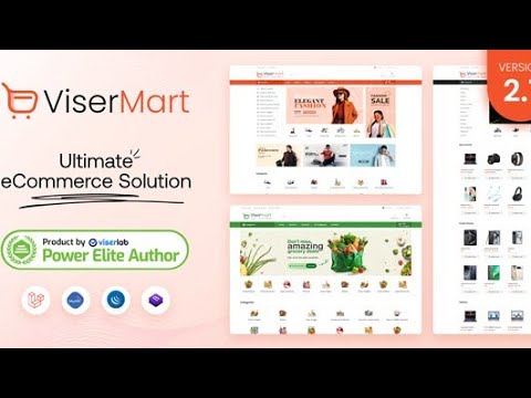 Free E-commerce Website Source Code ll Viser Mart Script