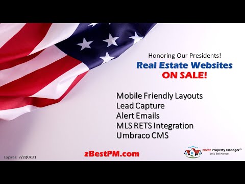 President's Day Special-Real Estate Websites On Sale!