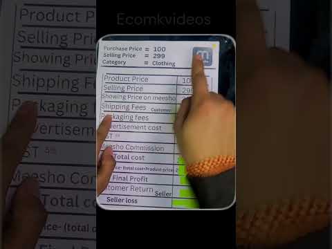 Meesho Profit Calculation🤑🤑