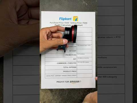 How to calculate profit for flipkart seller | Flipkart Profit Calculator #shorts #onlinebusiness