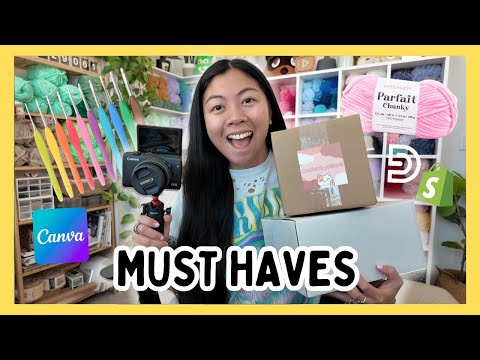 EVERYTHING I Use to Run My Small Business (Apps/Websites, Equipment & Supplies) Crochet Edition ✨