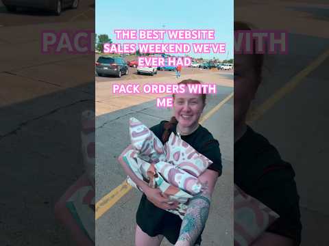 The 25 item order? The BEST sales weekend my small business’ website has ever had #packorderswithme