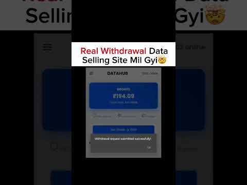 FINNALLY REAL DATA SELLING APP MIL HI GYA 💯#growingup #growth#explore #foryoupagereels #money