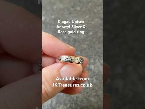 #JKTreasures.co.uk: Look at this Gorgeous Unisex Clogau Annwyl Silver and Rose Gold Celtic Band Ring