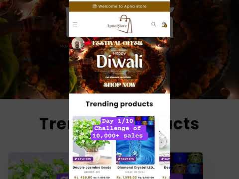 Shopify 10 Day Challenge 🚀 Day 1 — ₹10,000+ Sale Target 💼