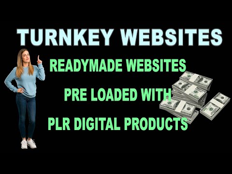 Turnkey (readymade) website with digital PLR Products | turnkey websites for sale
