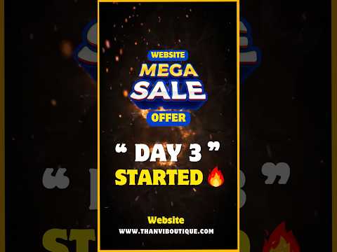 Day 3 Website Sale Started  💕|  #thanviboutique #megasale