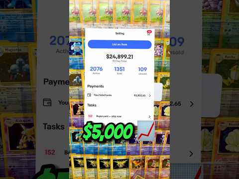 How I Make Over $5k Per Month Selling Pokémon Cards on eBay! 💰 #pokemon #pokemoncards