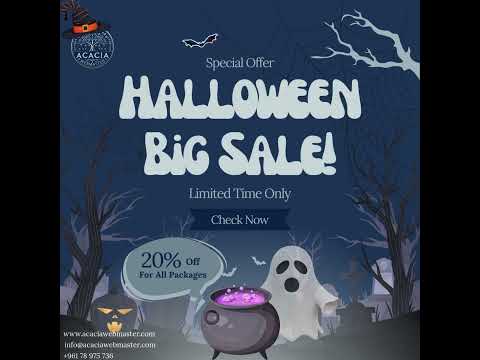 Halloween Big Sale | 20% OFF Hosting & Websites | Last Chance to Grow Your Business #halloween