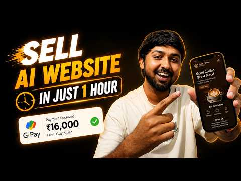 How to Make & Sell AI Websites to Clients |  ₹16,000 in just one hour | (Live Proof)