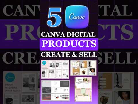 Create a Digital products with Canva and sell it on Etsy. 🤑 #shorts #canva