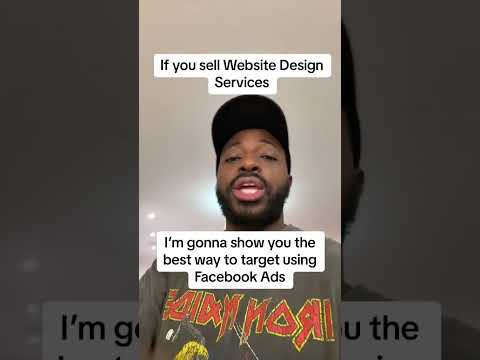 How To Sell Website Design Services Using Facebook Ads