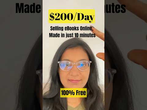 Earn $200/Day Selling AI-Made eBooks | 100% FREE & Done in 10 Minutes! #shorts #ai