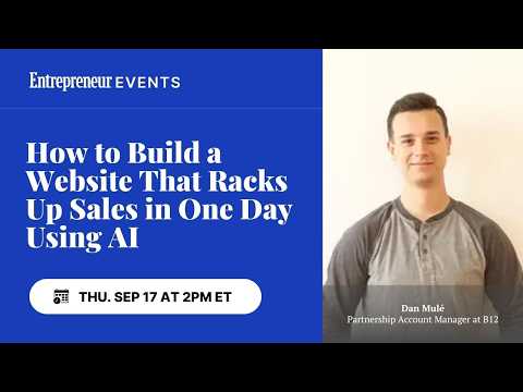 How to Build a Website That Racks Up Sales in One Day Using AI