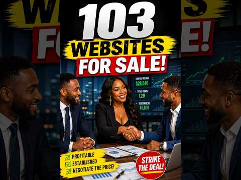 103 WEBSITES FOR SALE! | Buy Profitable Online Businesses Already Making Money